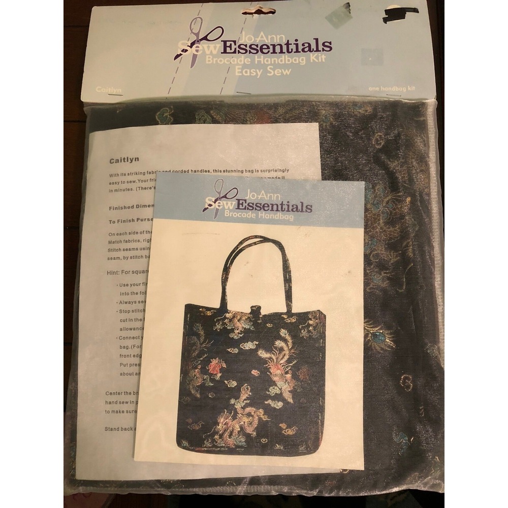 Jo-Ann‎ Easy Sew Essentials Brocade Handbag Kit Caitlyn 2005 New